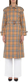 Vintage Check Cotton Trench Coat