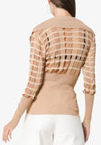 V-neck Polo Cut-Out Sweater