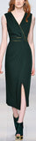 Sleeveless V-Neck Midi Dress