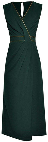 Sleeveless V-Neck Midi Dress