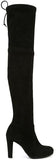 'Highland' Tall Suede Boots - ( Black, Grey, Wine Red, Beige ) - DESIGNER INSPIRED FASHIONS