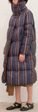 Striped Down Coat
