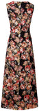 Floral Appliques Printed Dress