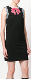 Embellished Stretch Knit Dress - Black or Ivory