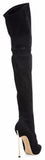 Over-The-Knee Suede Pearly Blade-Heel Boots - DESIGNER INSPIRED FASHIONS
