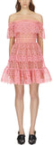 Off Shoulder Circle Floral Lace Dress
