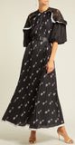 Arrow Print Midi Dress