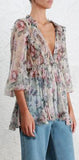 'Jasper' Ruffle Floral Top