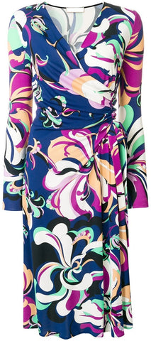 Printed Wrap Dress
