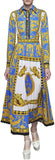 Baroque Printed Pleated Dress