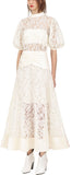 Floral Lace Midi Dress