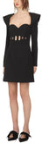 Drape Back Mini Dress