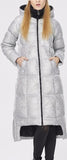 Honeycomb-Mesh Puffer Down Coat