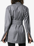Deconstructed Wrap Blazer