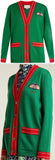 Bee-Embroidered Cardigan Sweater