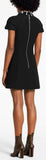 Dress with Embroidered Printed Collar, Black | DESIGNER INSPIRED FASHIONS