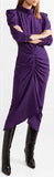 'Tizy' Ruched Crepe Midi Dress