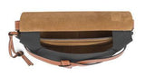 Gate Small Bag - Black/Pecan Color or Brick Red/Pecan Color