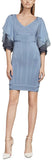 Off-the-Shoulder Chiffon Trimmed Dress