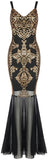 Gold Sequin-Embellished Stretch Mermaid Gown | DESIGNER INSPIRED FASHIONS