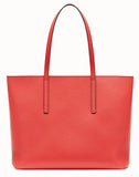 Leather Shopper Bag, Red