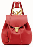 Red Leather Backpack