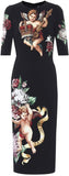 Cherub-Printed Dress