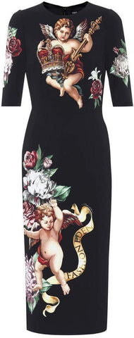 Cherub-Printed Dress