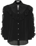 Embellished Silk Shirt