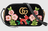 GG Marmont Velvet Small Shoulder Bag