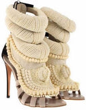 Embroidered Pearl Sandals - DESIGNER INSPIRED FASHIONS