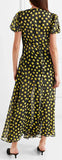 Shirred Polka-Dot Silk-Georgette Maxi Dress *Low Stock*