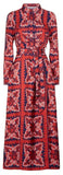 Logo Bandana Print Shirt Dress