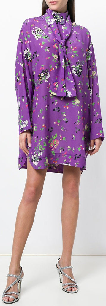 Flared Scarf Neck Blouse/Dress