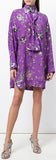 Flared Scarf Neck Blouse/Dress