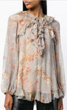 Ruffled Neck Blouse