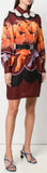 Parrot Print Shirt Dress