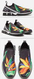 Sorrento Sneakers with Birds of Paradise Print