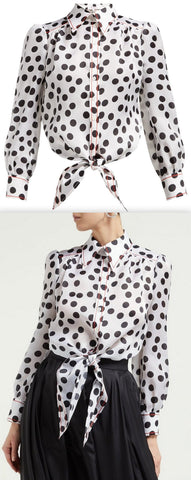 Polka Dot-Print Blouse | DESIGNER INSPIRED FASHIONS