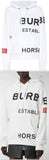 Horseferry Print Cotton Hoodie, White | DESIGNER INSPIRED FASHIONS