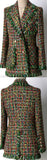 Fringed Multi Colored Tweed Jacket