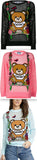 Mesh Teddy Swing Sweater - Black, Pink, Blue