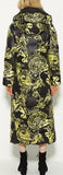 Paisley Print Puffer Coat