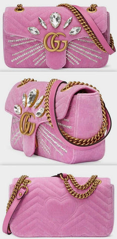 GG Marmont Small Shoulder Bag, Pink