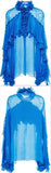 'Frankie' Long Sleeve V-Neck Ruffle Blouse