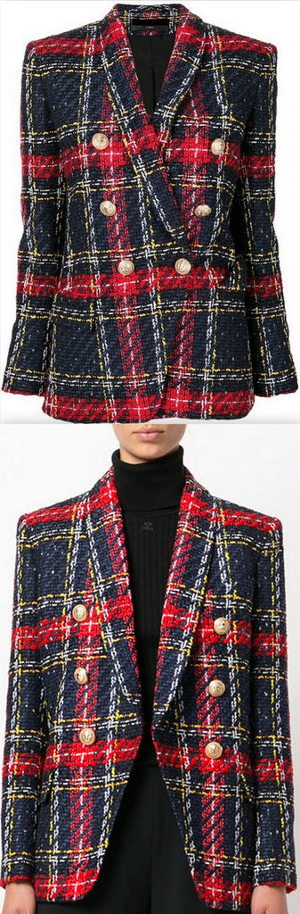 Tartan Tweed Blazer