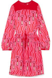 Printed Silk Crepe De Chine Dress