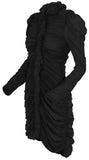 Black Gathered Smock Dress - DESIGNER INSPIRED FASHIONS