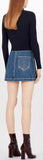 Stonewashed Denim Bi-Material Dress