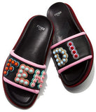 Studded Logo Slide Sandals